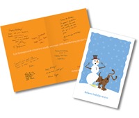 Honeycomb Christmas Card