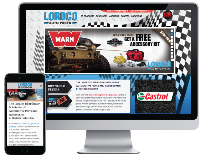 Lordco Parts Ltd. - Web Development