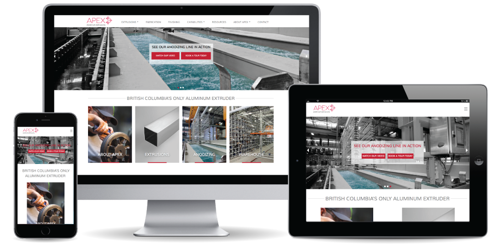 Apex Aluminum Extrusions - Web Development