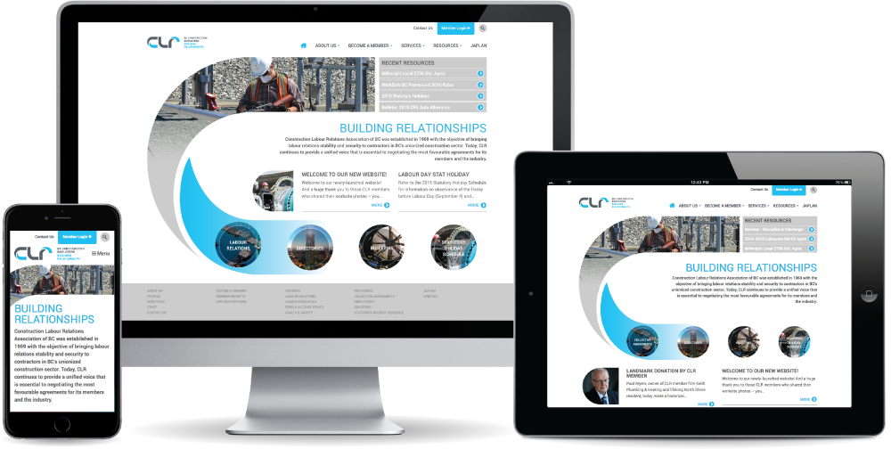 Construction Labour Relations Assoc. - Web Development