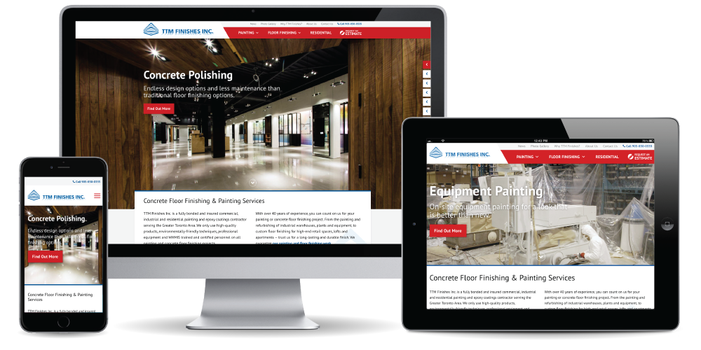 TTM Finishes Inc. - Web Development