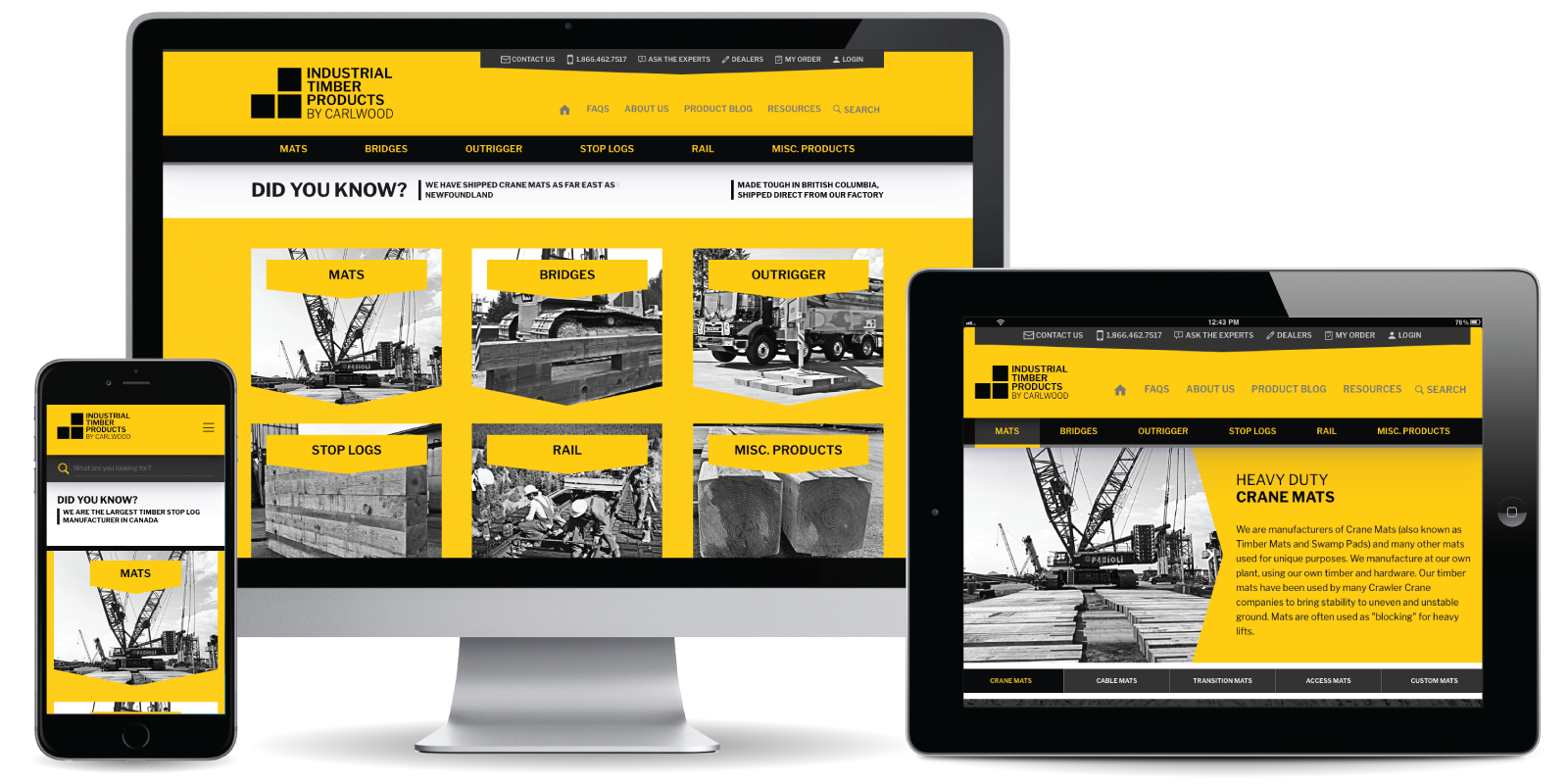 Industrial Timber Products by CarlWood - Web Development