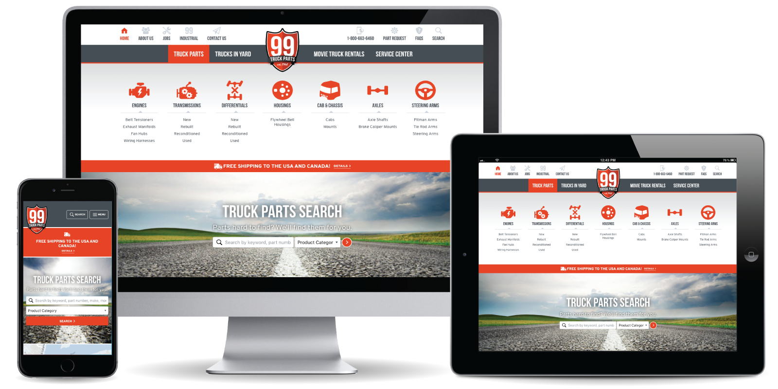 99 Truck Parts - Web Development