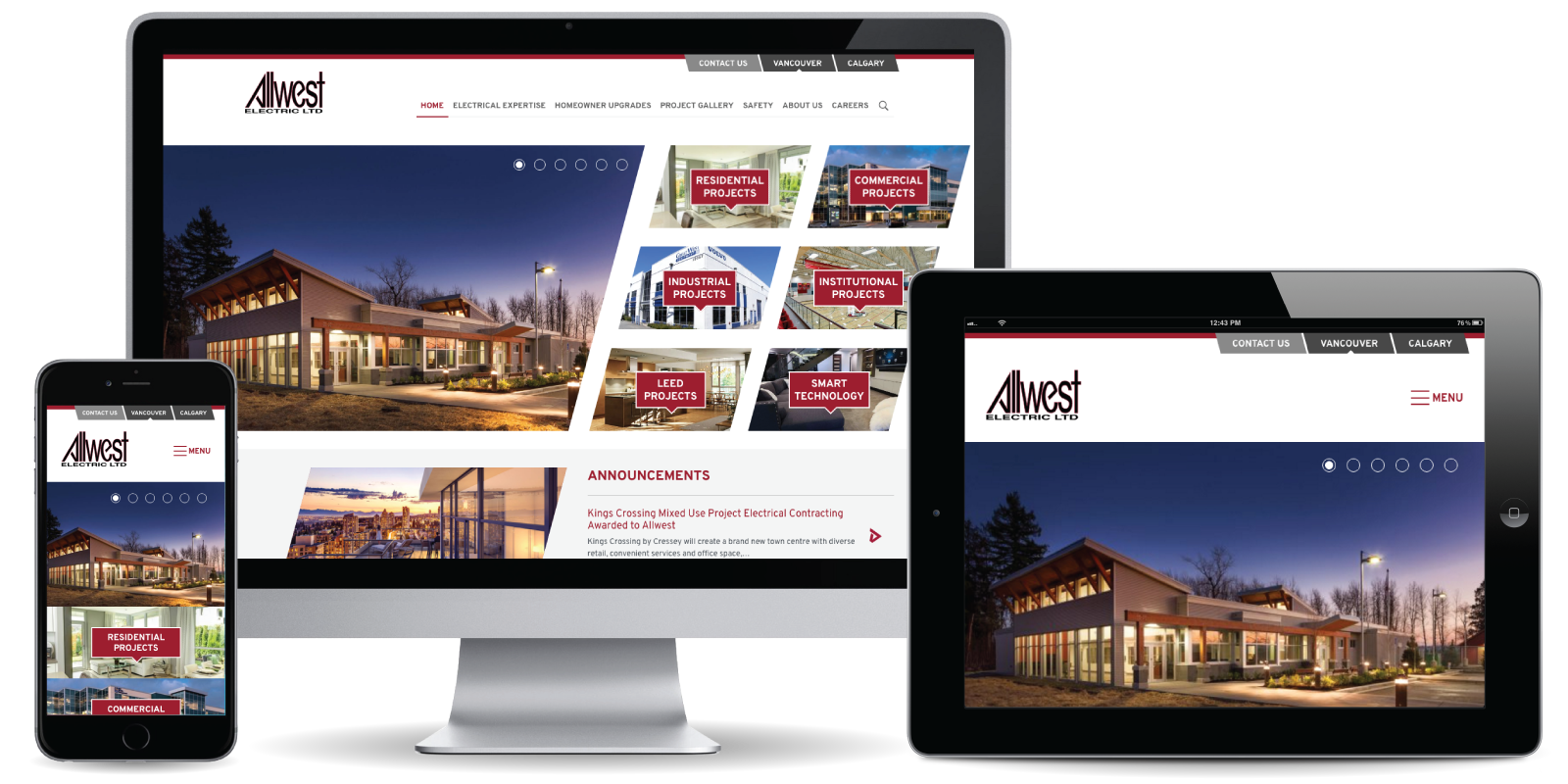 Allwest Electric Ltd. - Web Development