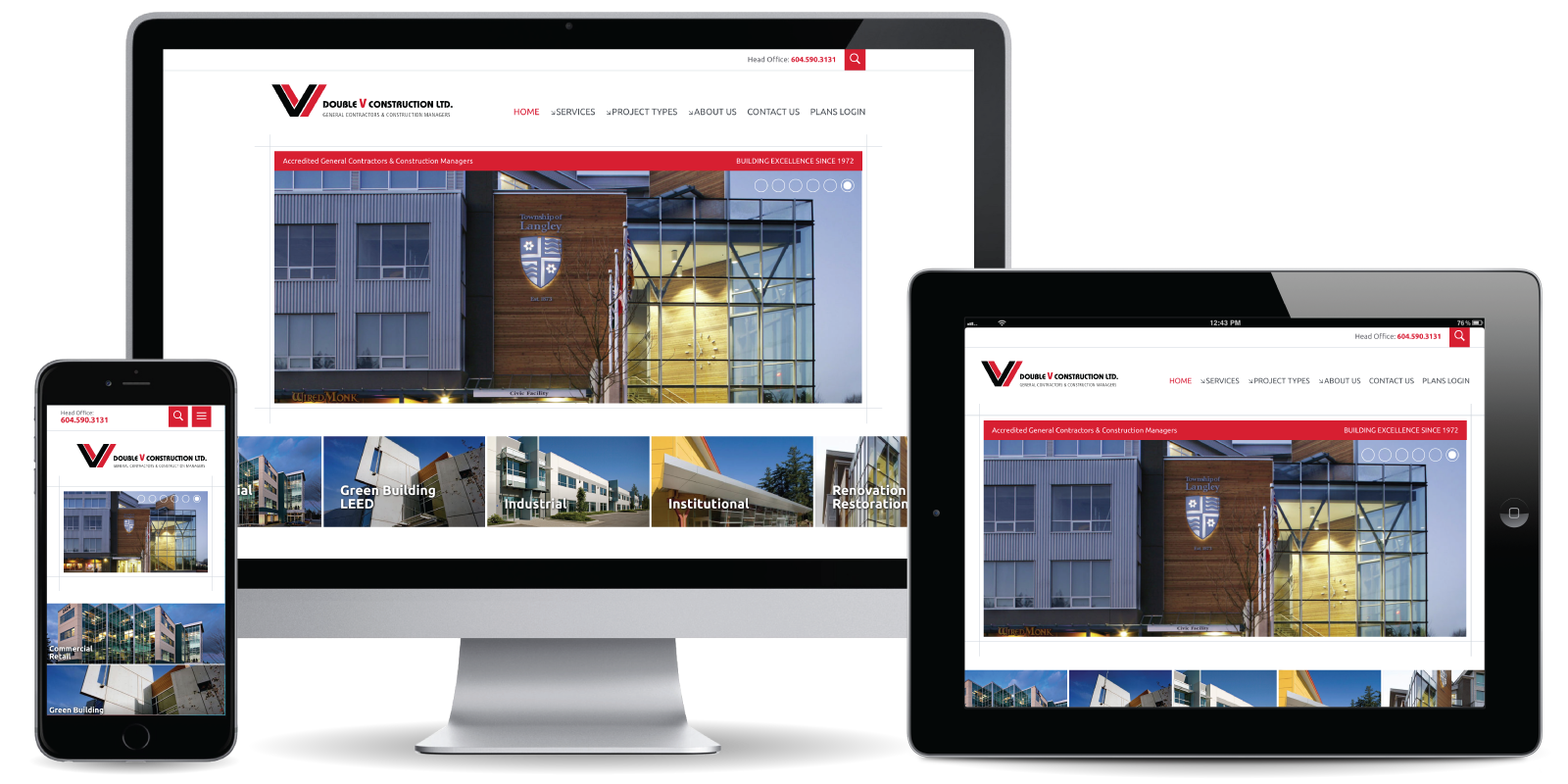 Double V Construction Ltd. - Web Development