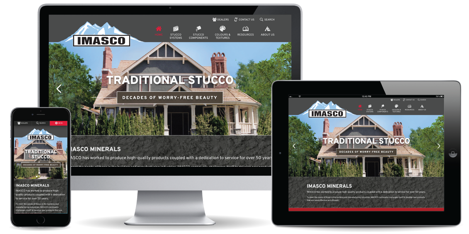Imasco Minerals - Web Development