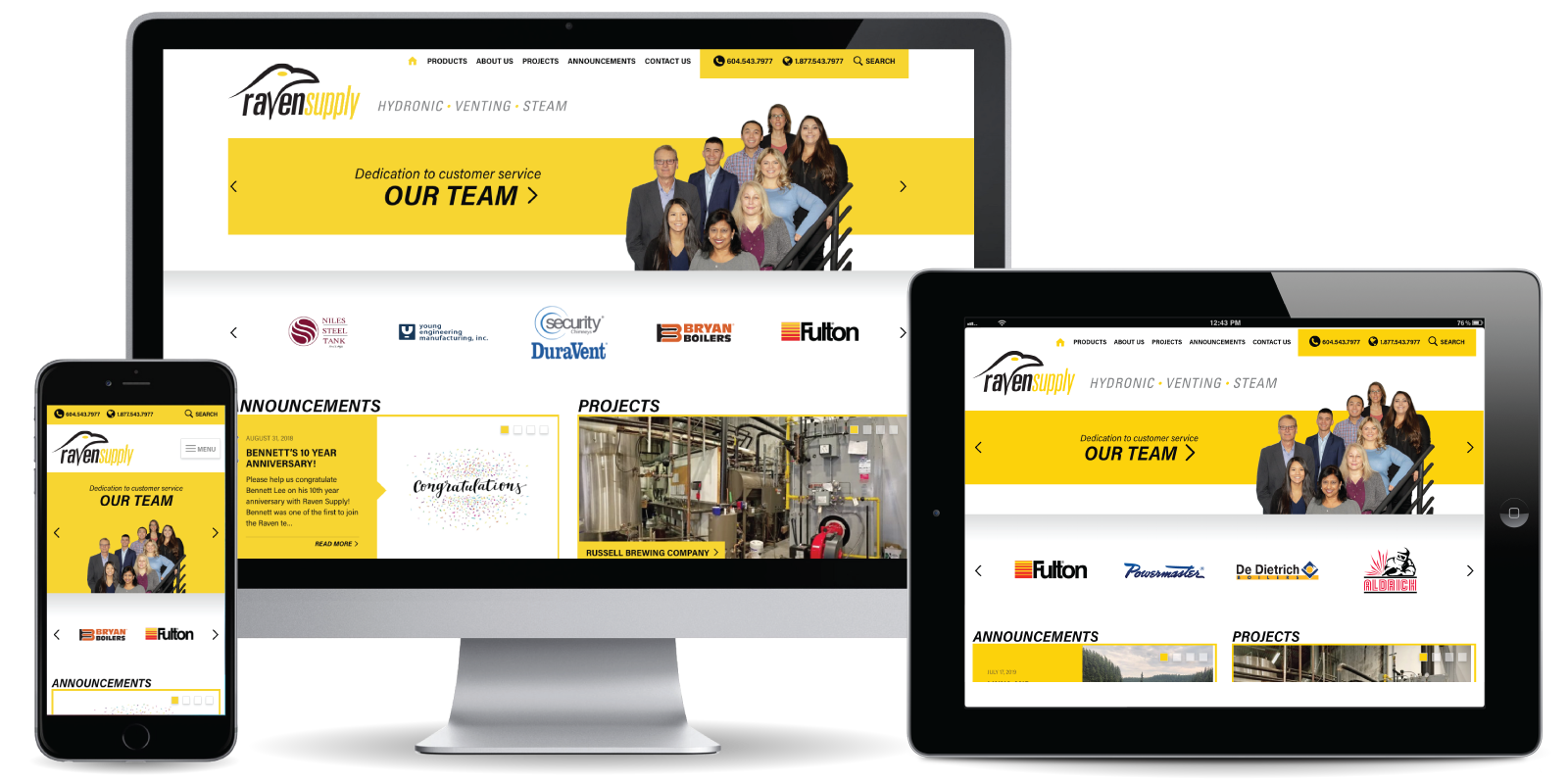 Raven Supply - Web Development