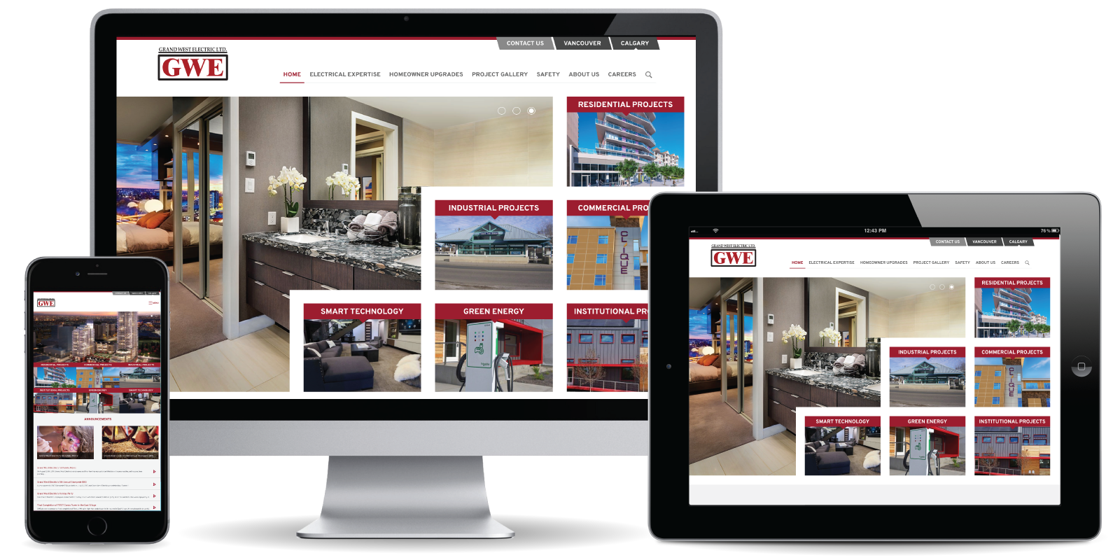 Grand West Electric Ltd. Website - Web Development