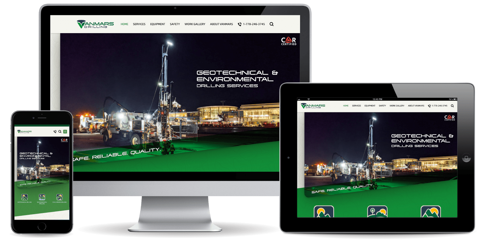 VanMars Drilling Ltd. - Web Development